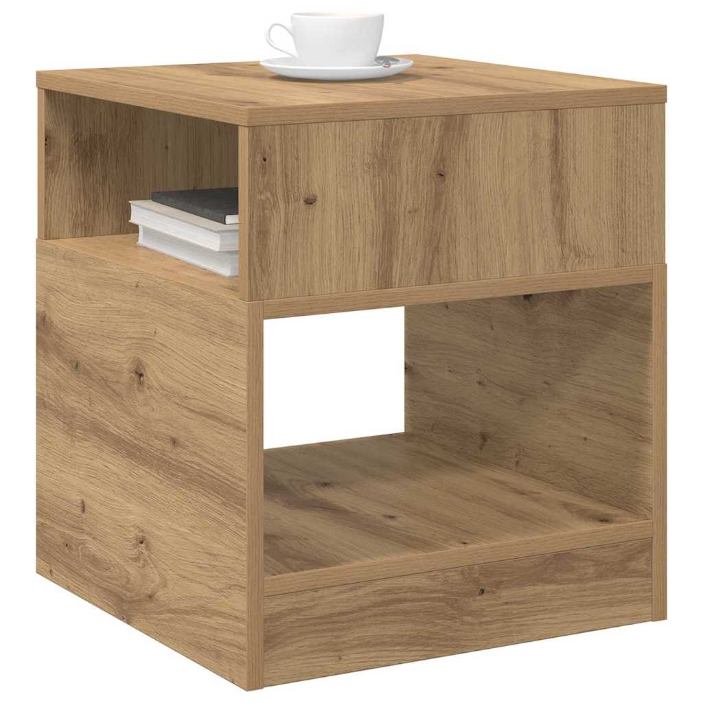 End Table Artisan Oak 40.5 x 40 x 45 cm Engineered Wood