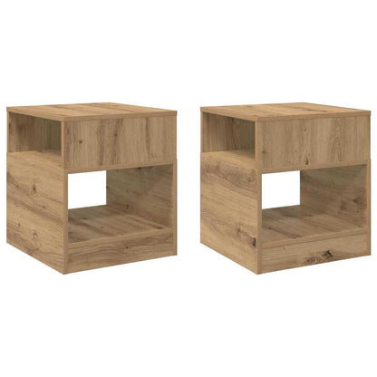 End Table 2 pcs Artisan Oak 40.5 x 40 x 45 cm Engineered Wood