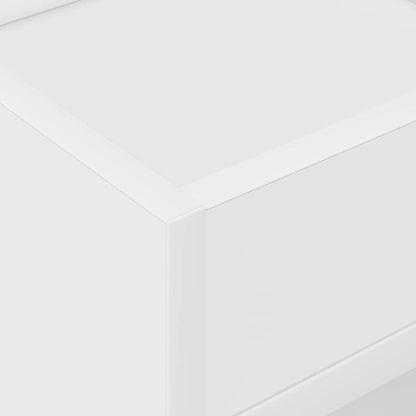 End Table White 30 x 30 x 56 cm Engineered Wood