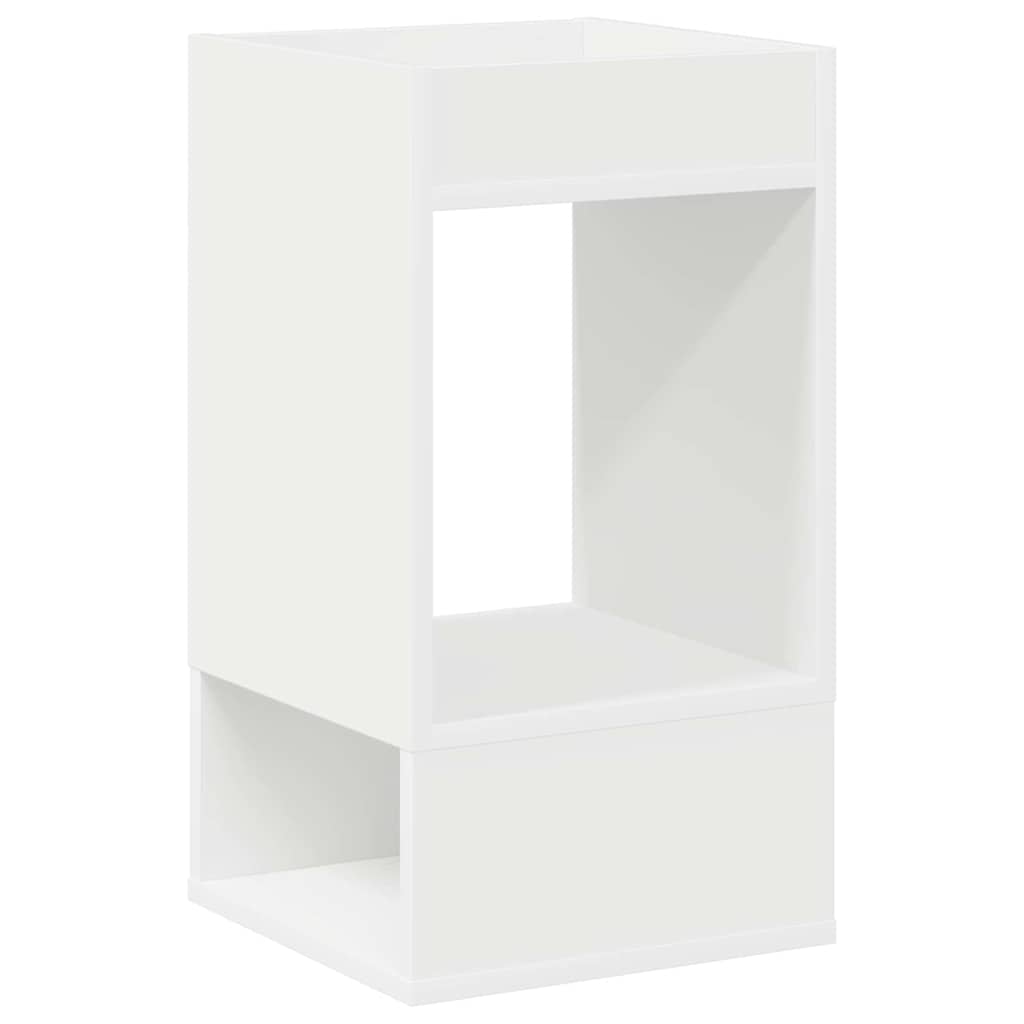 End Table White 30 x 30 x 56 cm Engineered Wood