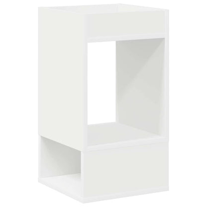 End Table White 30 x 30 x 56 cm Engineered Wood