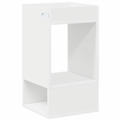 End Table White 30 x 30 x 56 cm Engineered Wood