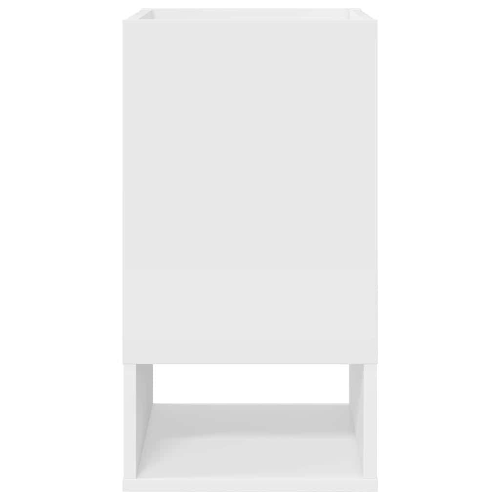 End Table White 30 x 30 x 56 cm Engineered Wood