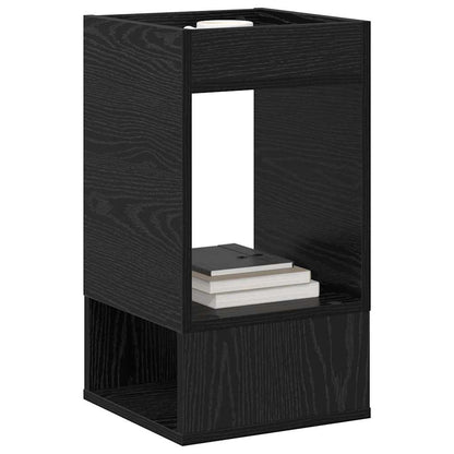 End Table Black Oak 30 x 30 x 56 cm Engineered Wood