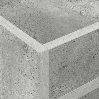 End Table Concrete Grey 30 x 30 x 56 cm Engineered Wood