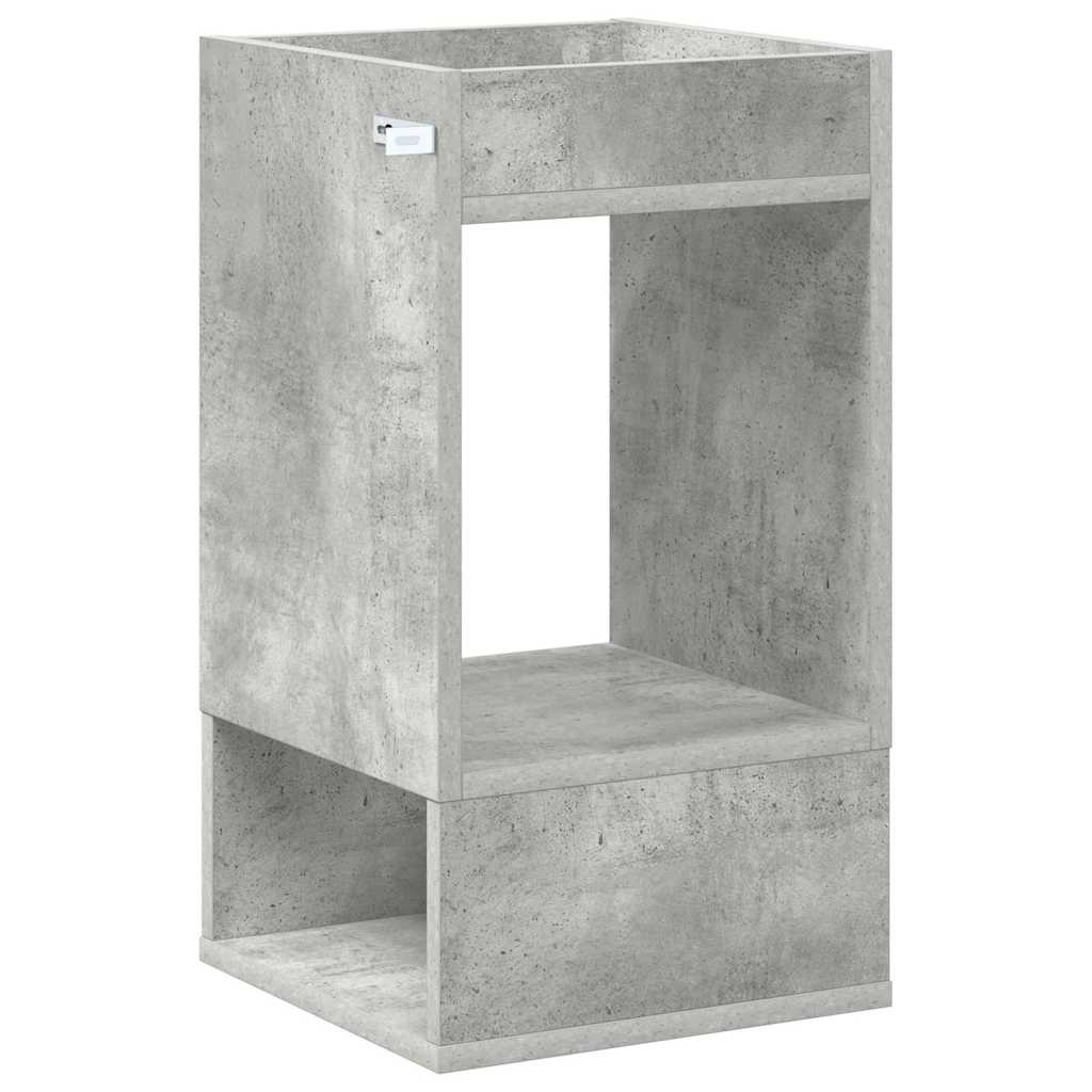 End Table Concrete Grey 30 x 30 x 56 cm Engineered Wood