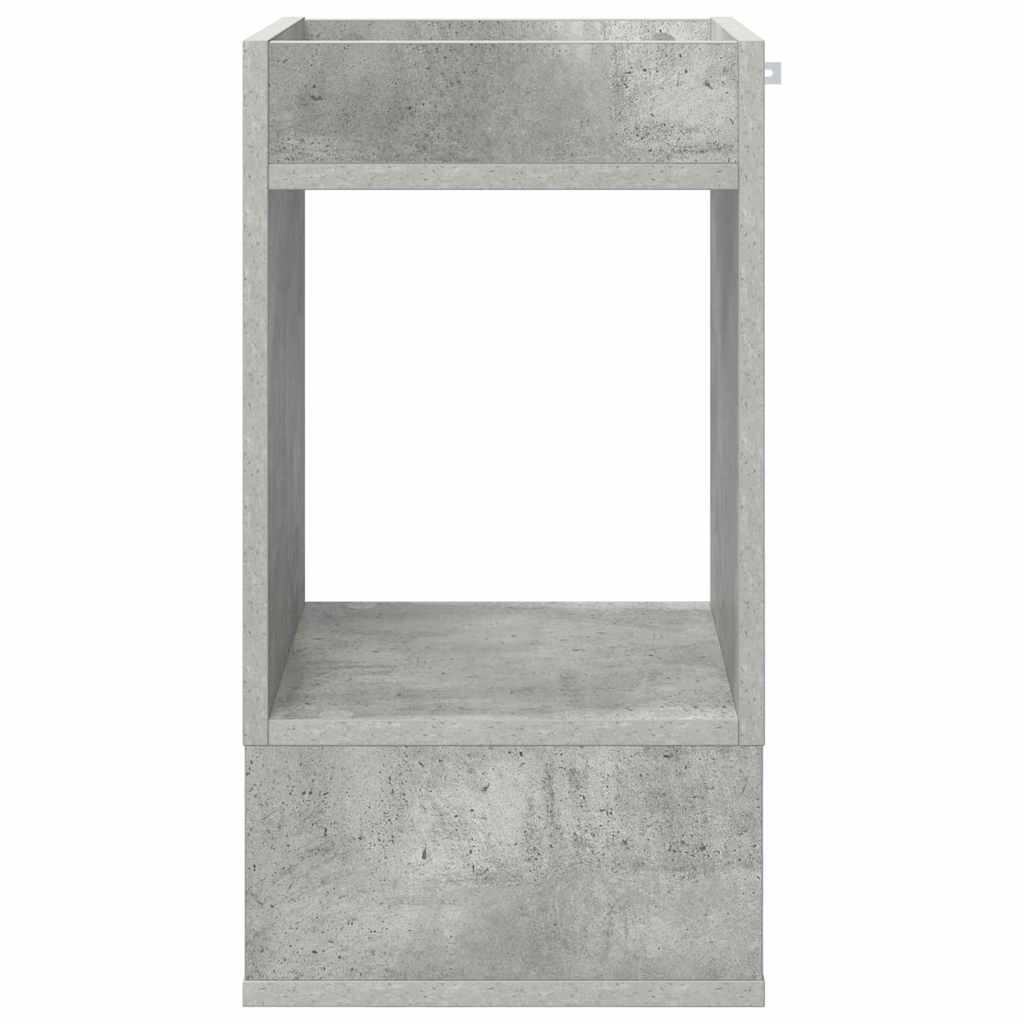 End Table Concrete Grey 30 x 30 x 56 cm Engineered Wood
