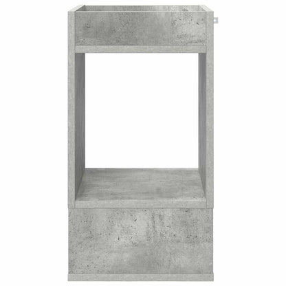 End Table Concrete Grey 30 x 30 x 56 cm Engineered Wood