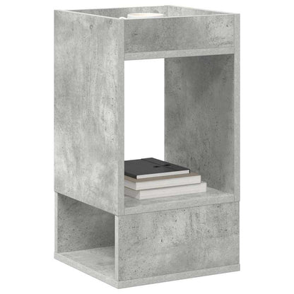 End Table Concrete Grey 30 x 30 x 56 cm Engineered Wood