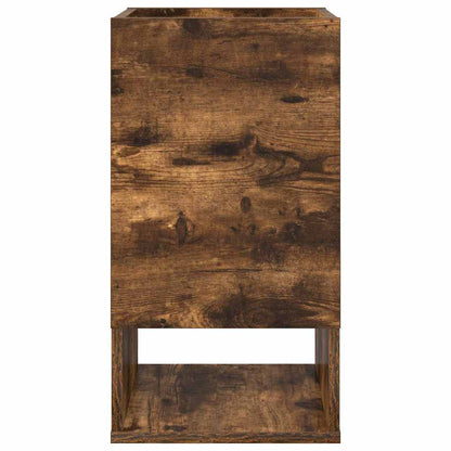 End Table Smoked Oak 30 x 30 x 56 cm Engineered Wood