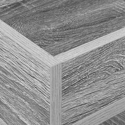 End Table Grey Sonoma 30 x 30 x 56 cm Engineered Wood