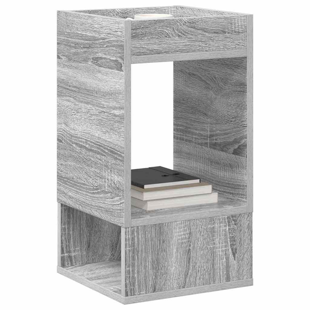 End Table Grey Sonoma 30 x 30 x 56 cm Engineered Wood