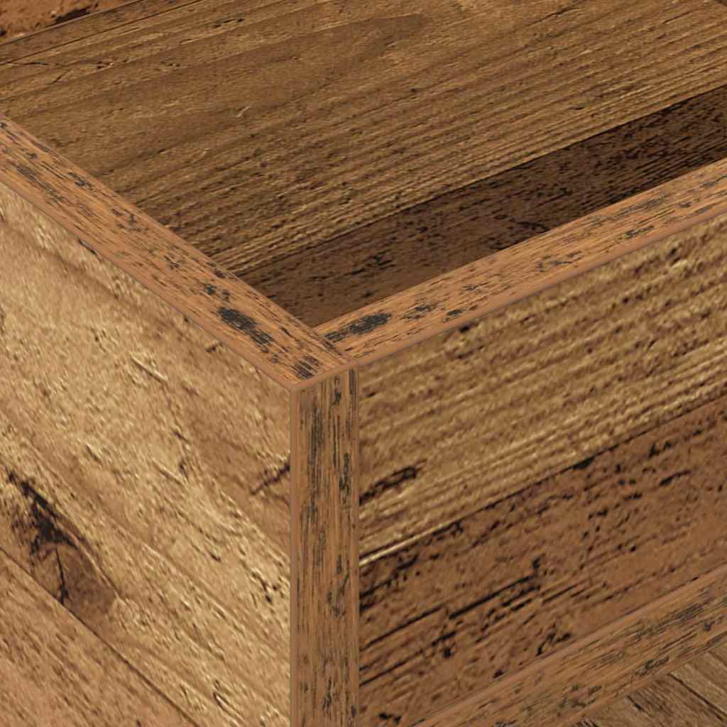 End Table Old Wood 30 x 30 x 56 cm Engineered Wood