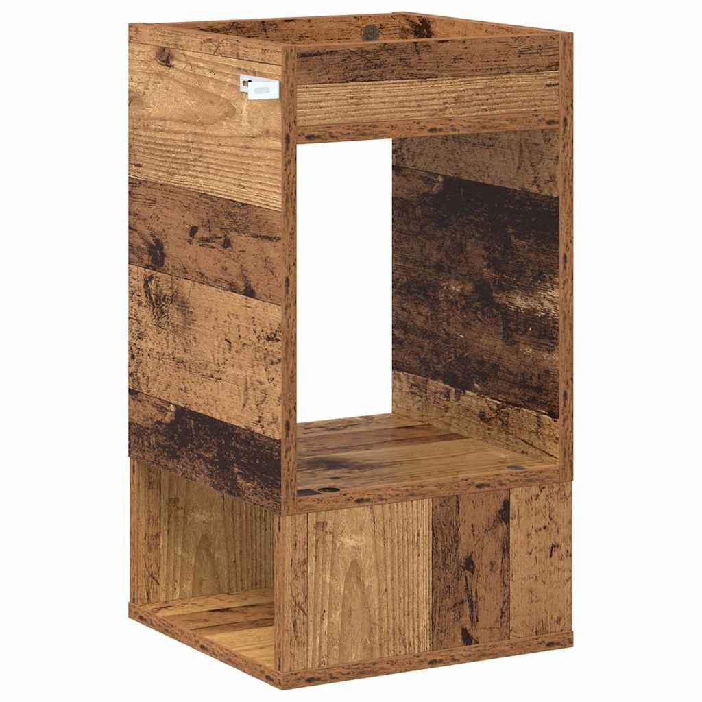 End Table Old Wood 30 x 30 x 56 cm Engineered Wood