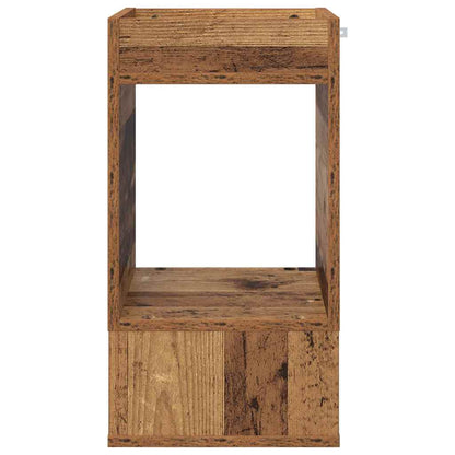 End Table Old Wood 30 x 30 x 56 cm Engineered Wood