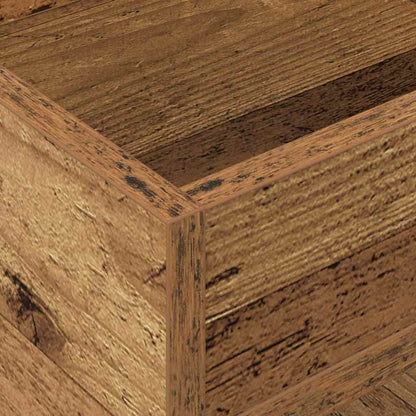 End Table 2 pcs Old Wood 30 x 30 x 56 cm Engineered Wood