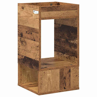End Table 2 pcs Old Wood 30 x 30 x 56 cm Engineered Wood