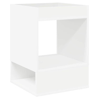 End Table White 40 x 40 x 56 cm Engineered Wood