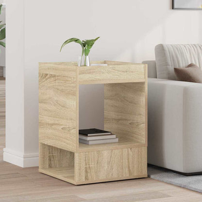 End Table Sonoma Oak 40 x 40 x 56 cm Engineered Wood