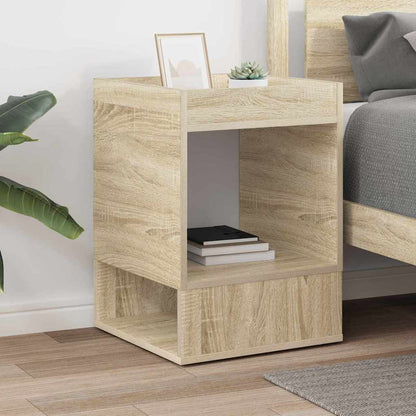 End Table Sonoma Oak 40 x 40 x 56 cm Engineered Wood