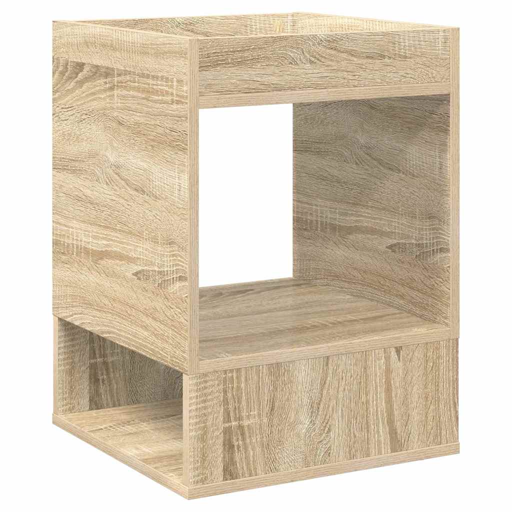 End Table Sonoma Oak 40 x 40 x 56 cm Engineered Wood