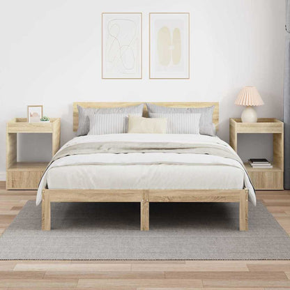 End Table 2 pcs Sonoma Oak 40 x 40 x 56 cm Engineered Wood