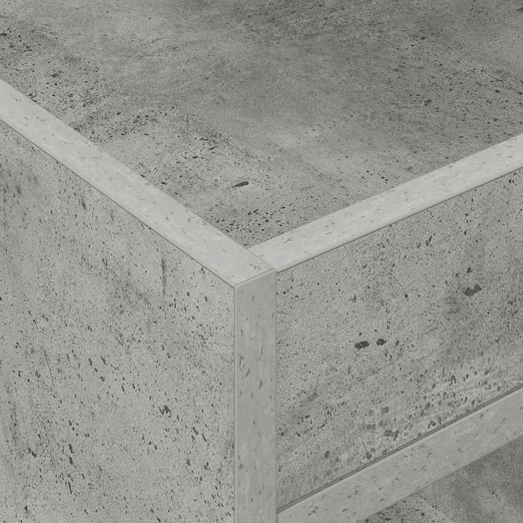 End Table Concrete Grey 40 x 40 x 56 cm Engineered Wood