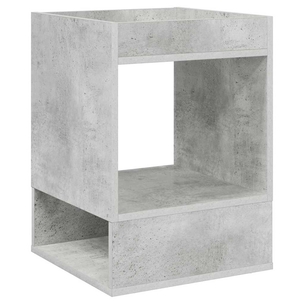End Table Concrete Grey 40 x 40 x 56 cm Engineered Wood