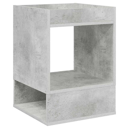 End Table Concrete Grey 40 x 40 x 56 cm Engineered Wood