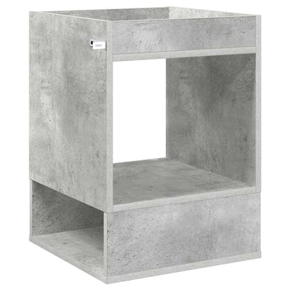 End Table Concrete Grey 40 x 40 x 56 cm Engineered Wood