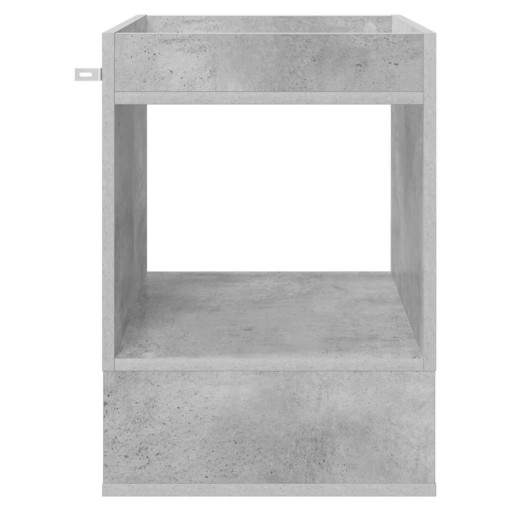 End Table Concrete Grey 40 x 40 x 56 cm Engineered Wood