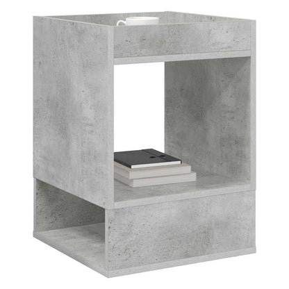 End Table Concrete Grey 40 x 40 x 56 cm Engineered Wood