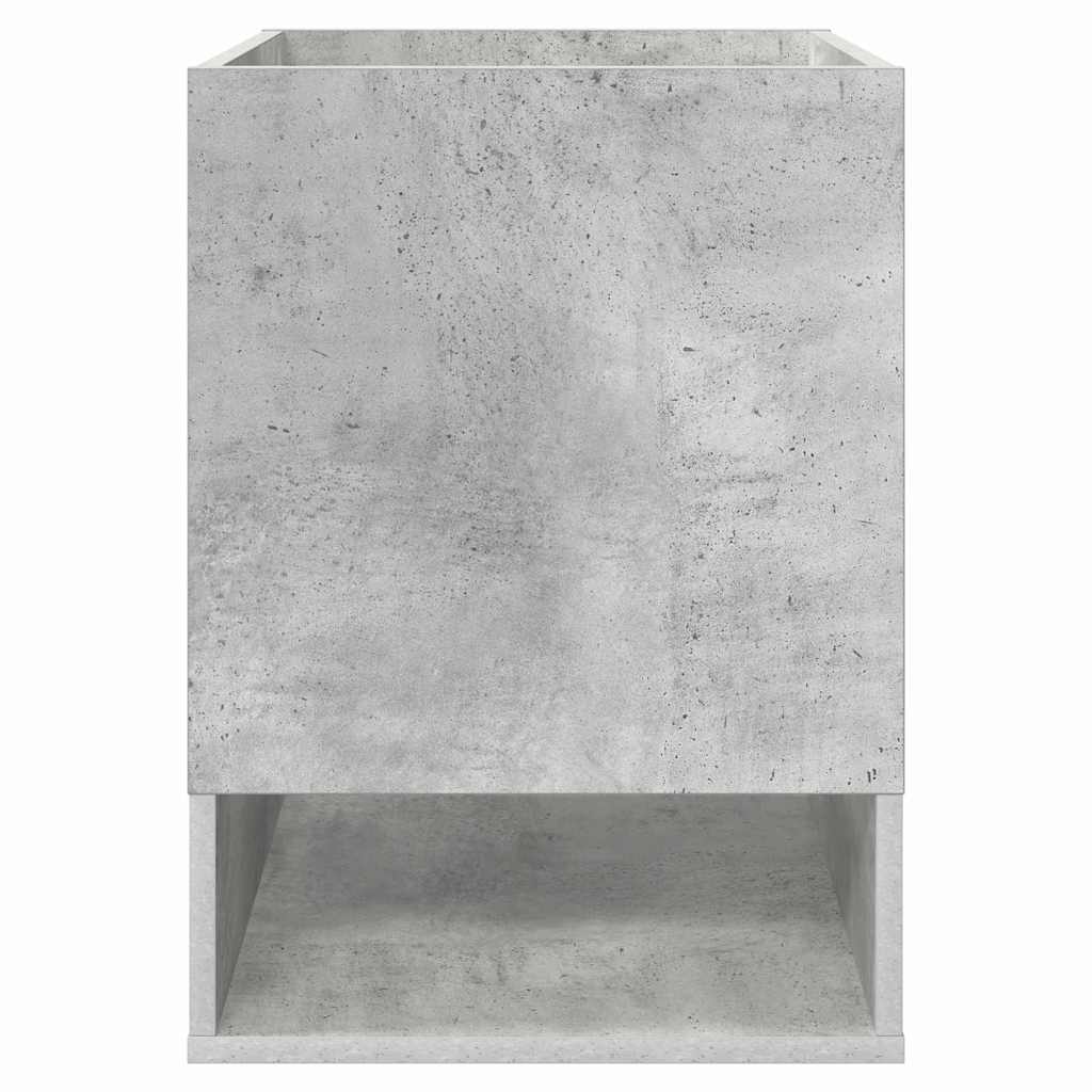 End Table Concrete Grey 40 x 40 x 56 cm Engineered Wood