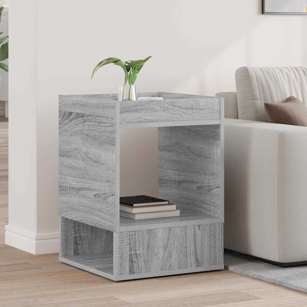 End Table Grey Sonoma 40 x 40 x 56 cm Engineered Wood