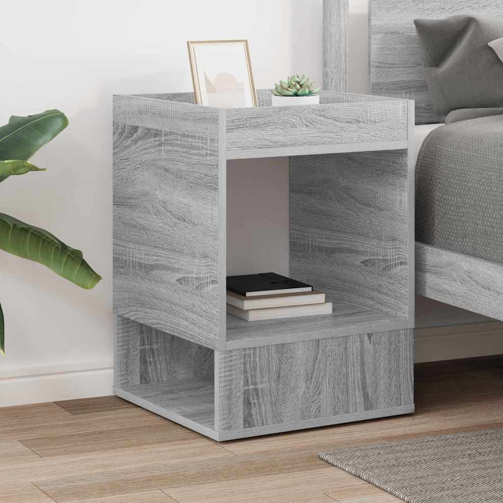End Table Grey Sonoma 40 x 40 x 56 cm Engineered Wood
