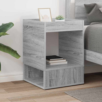 End Table Grey Sonoma 40 x 40 x 56 cm Engineered Wood