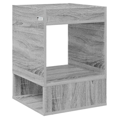 End Table Grey Sonoma 40 x 40 x 56 cm Engineered Wood