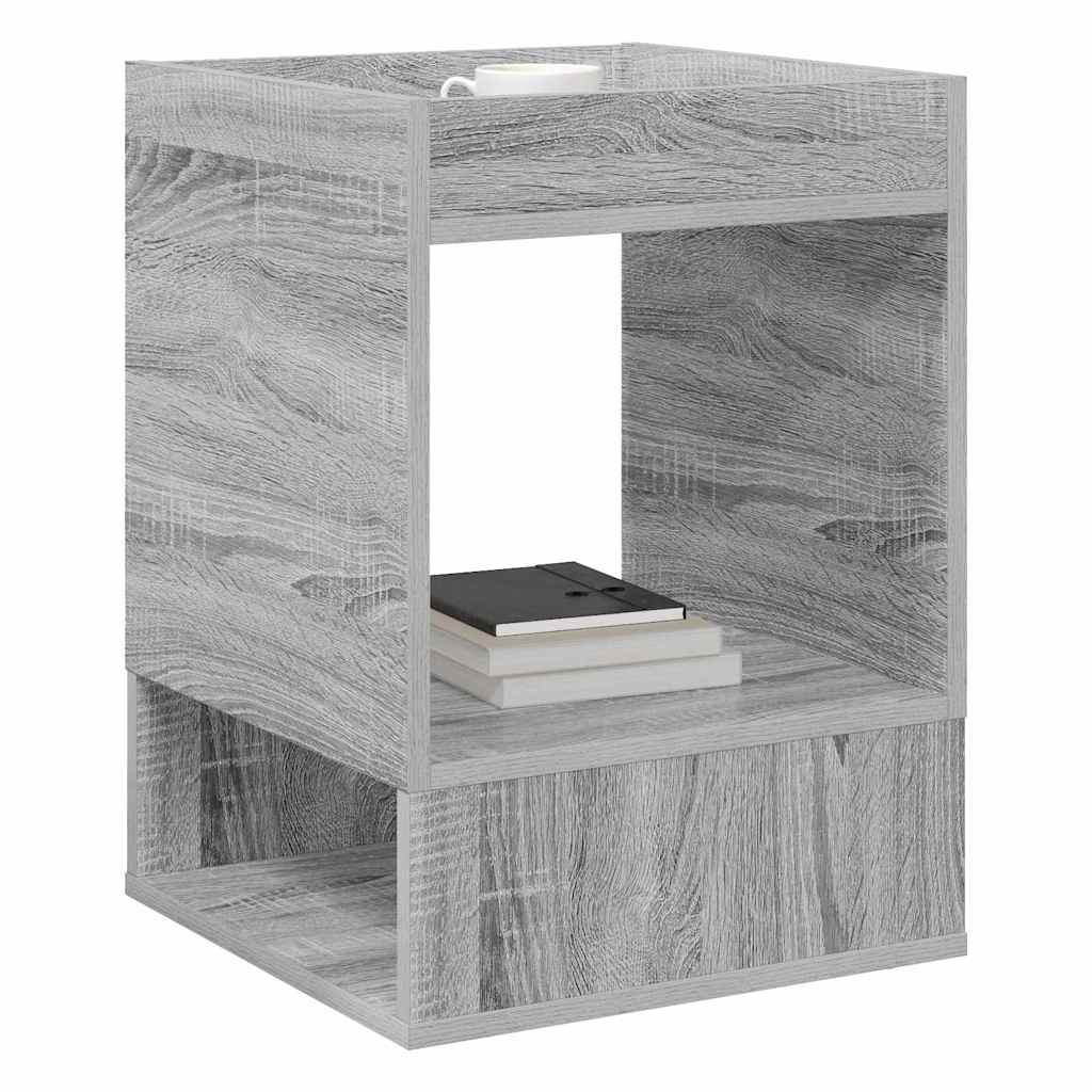 End Table Grey Sonoma 40 x 40 x 56 cm Engineered Wood
