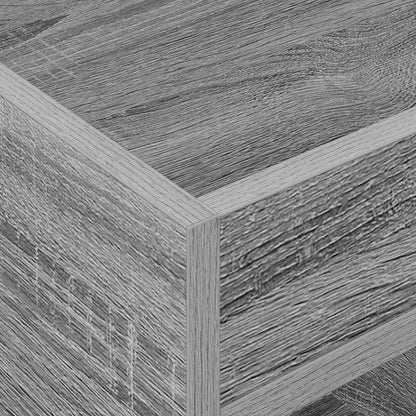 End Table 2 pcs Grey Sonoma 40 x 40 x 56 cm Engineered Wood