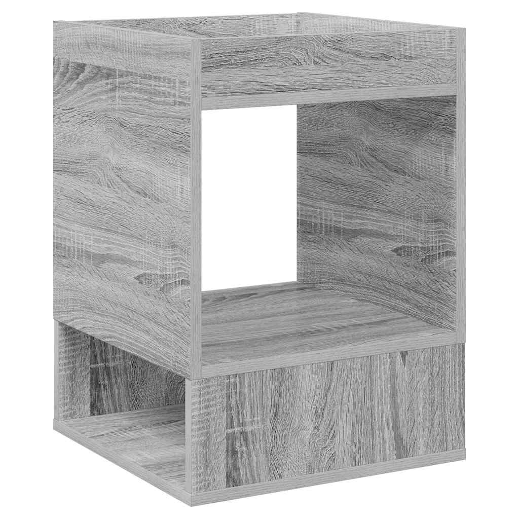 End Table 2 pcs Grey Sonoma 40 x 40 x 56 cm Engineered Wood