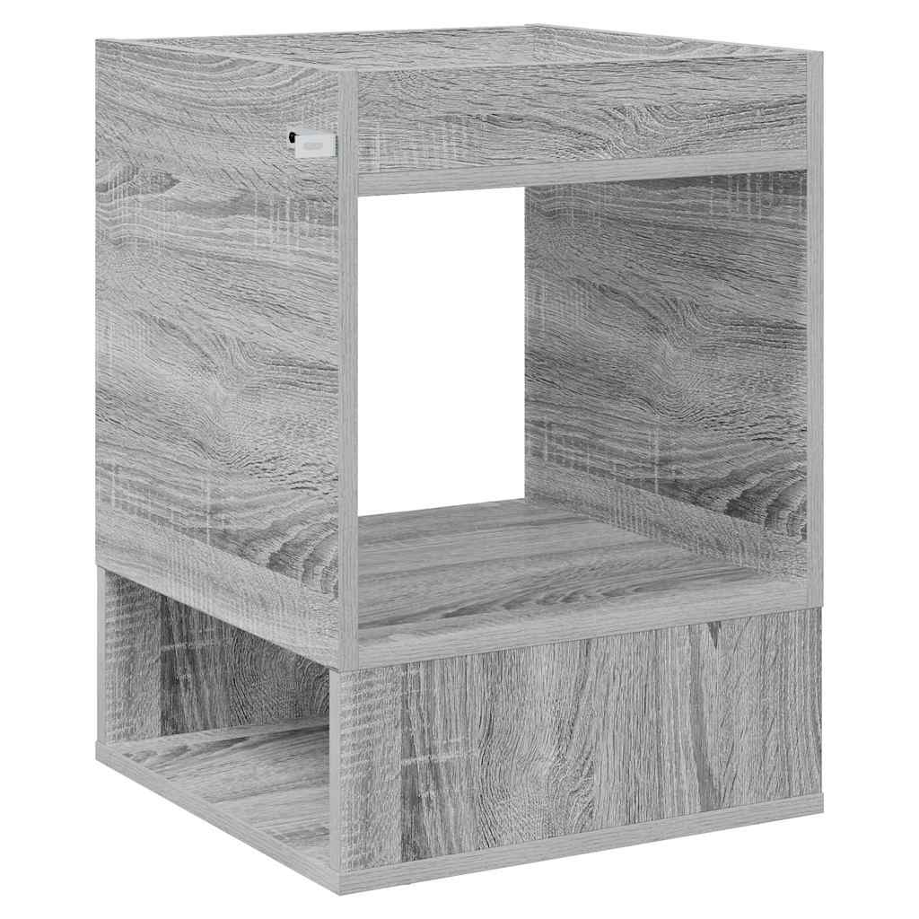 End Table 2 pcs Grey Sonoma 40 x 40 x 56 cm Engineered Wood