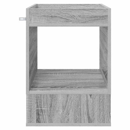 End Table 2 pcs Grey Sonoma 40 x 40 x 56 cm Engineered Wood