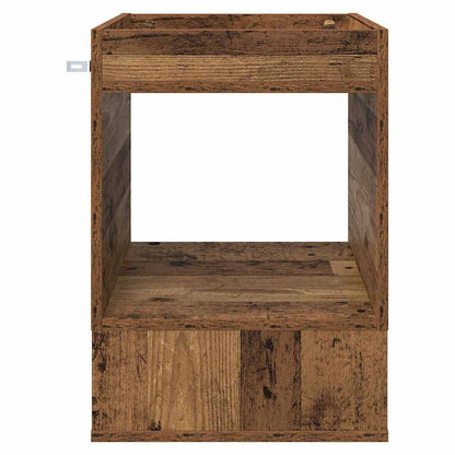 End Table Old Wood 40 x 40 x 56 cm Engineered Wood