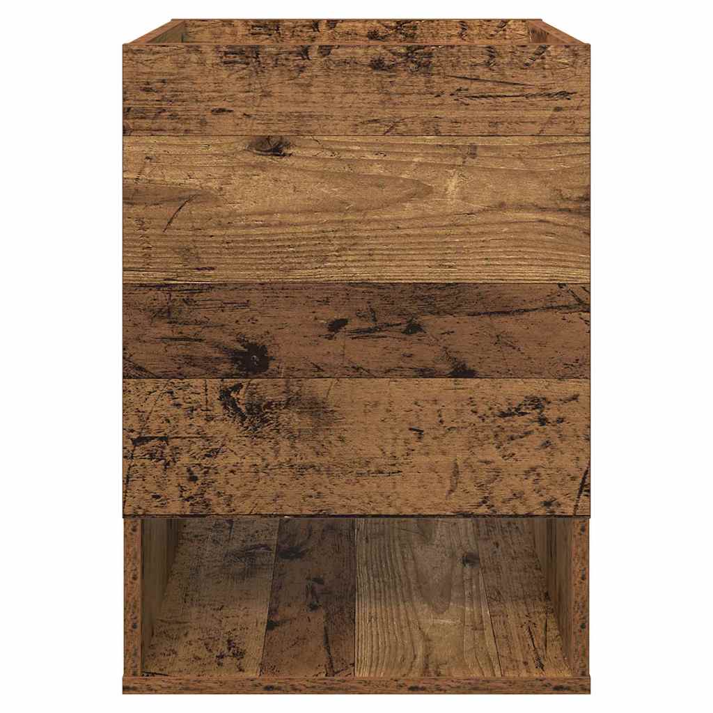 End Table Old Wood 40 x 40 x 56 cm Engineered Wood