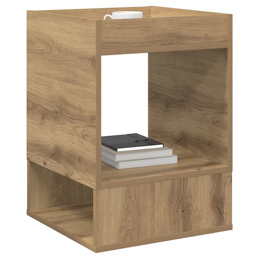 End Table Artisan Oak 40 x 40 x 56 cm Engineered Wood