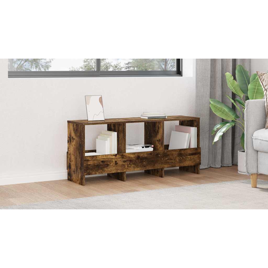 Magazine Rack Smoked Oak 102 x 30 x 45 cm