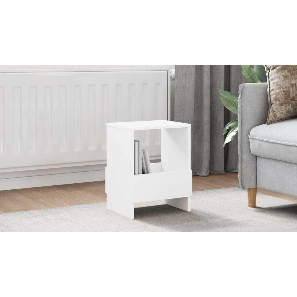 Magazine Rack White 35 x 30 x 45 cm