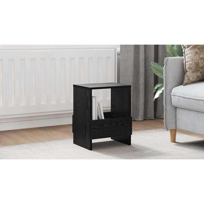 Magazine Rack Black Oak 35 x 30 x 45 cm