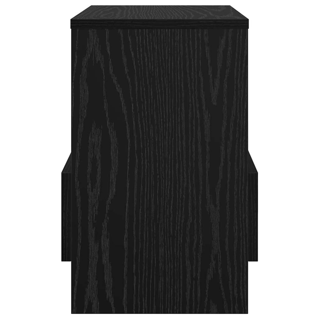 Magazine Rack 2 pcs Black Oak 35 x 30 x 45 cm