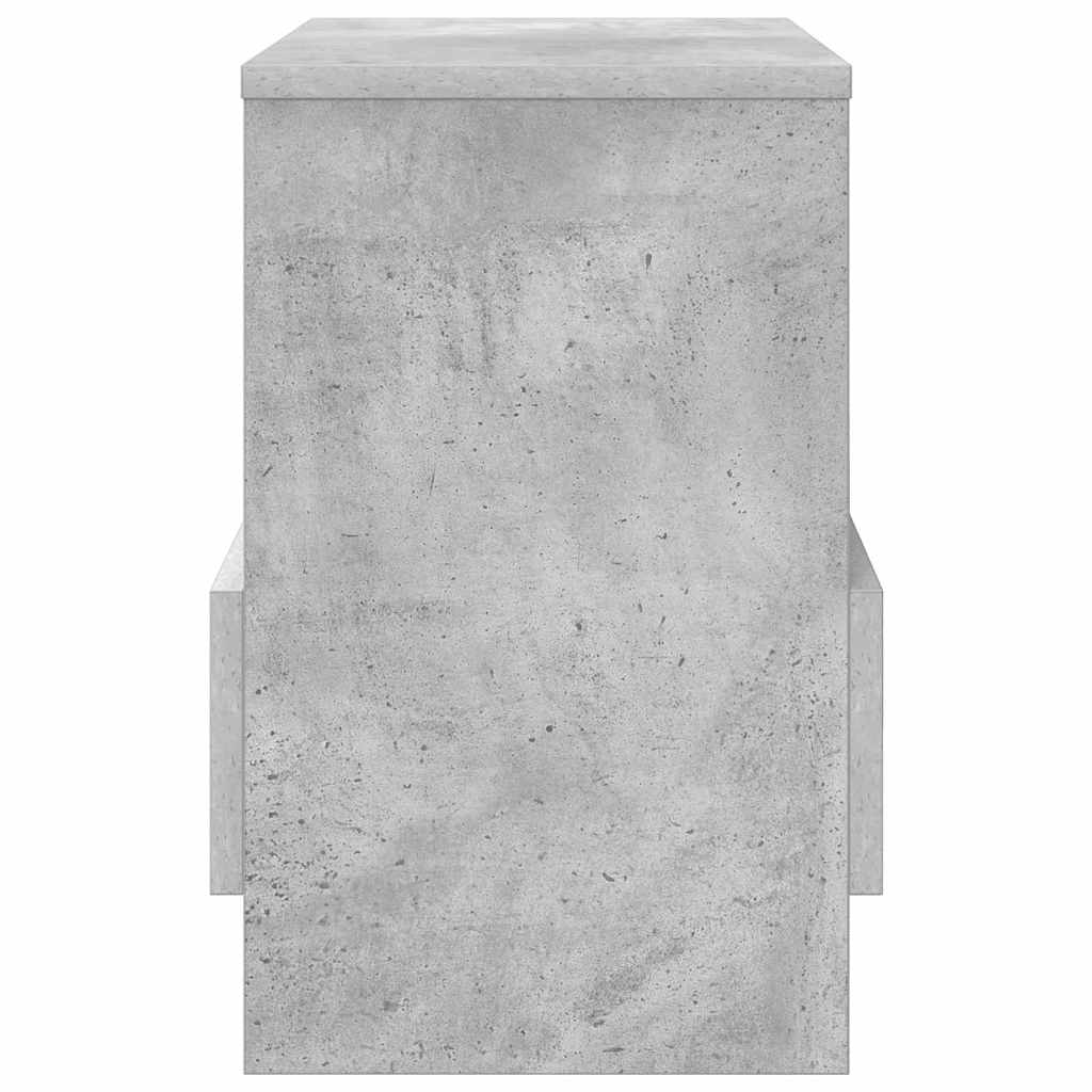 Magazine Rack 2 pcs Concrete Grey 35 x 30 x 45 cm